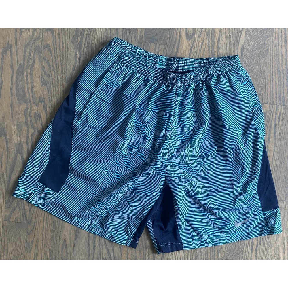 Nike Dri-Fit Running Shorts Men Size Medium Teal Blue